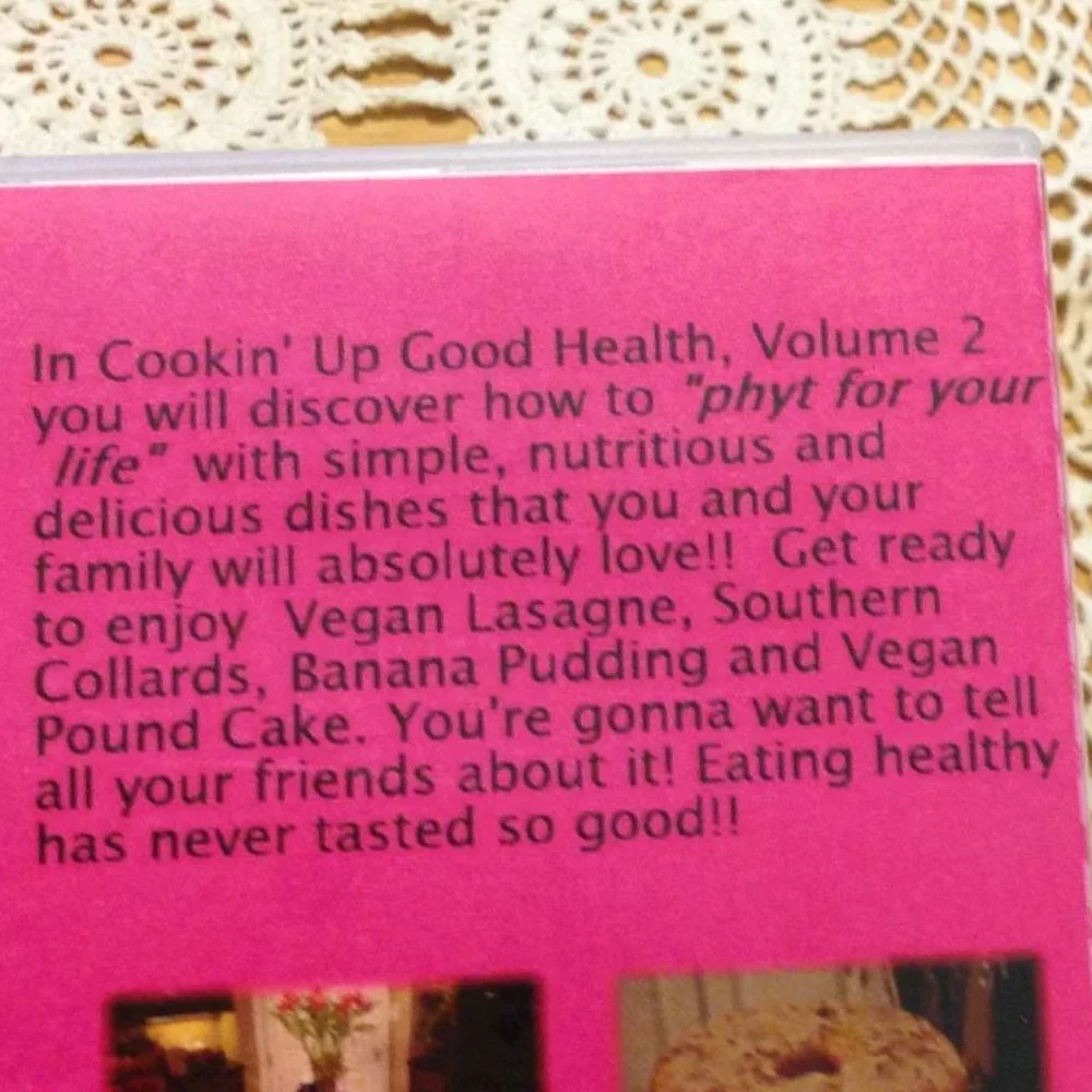 DVD Cookbooks  - Seventh Day Adventist Cookin' Up Good Health Volumes 1 and 2